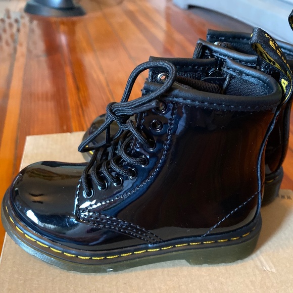 New Toddler Patent Doc Martens - Picture 2 of 4